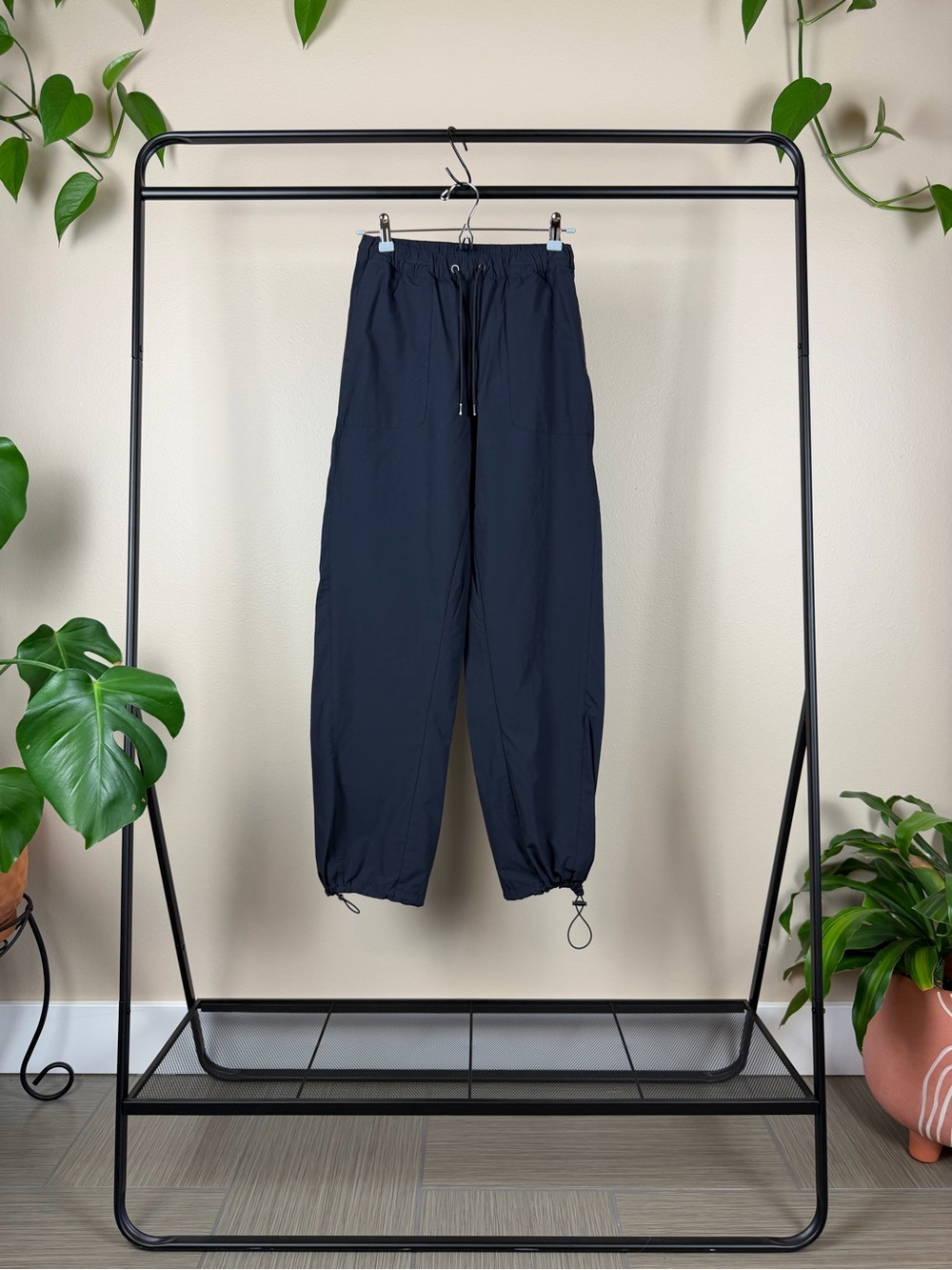 Zella Black Drawstring Track Joggers